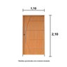 Kit Porta de Madeira Pivotante 210x110cm Batente 14cm Fechadura 803 Rolete Externa Belissima 6 Hale Esquadrias  - 3