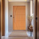 Ver imagem 1 de Kit Porta de Madeira Pivotante 210x120cm Batente 14cm Fechadura 803 Rolete Externa Belissima 6 Hale Esquadrias 