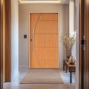 Ver imagem 1 de Kit Porta de Madeira Pivotante 210x140cm Batente 14cm Fechadura 803 Rolete Externa Belissima 6 Hale Esquadrias 