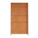 Ver imagem 2 de Kit Porta de Madeira Pivotante 210x110cm Batente 14cm Fechadura 803 Rolete Externa Belissima 7 Hale Esquadrias