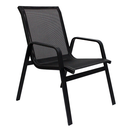 Ver imagem 4 de Jogo de Mesa Ripada Aluminio 4 Cadeiras Tela Sling Piscina - Preto