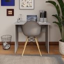 Ver imagem 2 de Mesa Retangular New City Pé Painel 90 cm Cinza Cristal Gebb Work