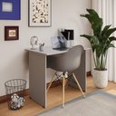 Ver imagem 1 de Mesa Retangular New City Pé Painel 90 cm Cinza Cristal Gebb Work