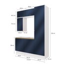 Ver imagem 2 de Conjunto para Banheiro Kappesberg Celeste 6 Peças Branco/azul 170cm