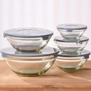 Ver imagem 1 de Jogo com 5 Potes de Vidro Guarda Mantimentos