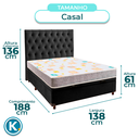 Ver imagem 3 de Kit Cama Box Bau + Cabeceira + Colchão Casal D20 - D20 - Inducol