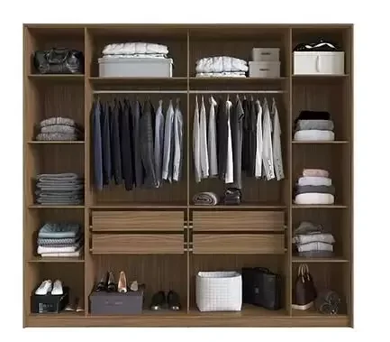 Ver imagem 2 de ROUPEIRO HERVAL PH 1719 - COR NOGUEIRA + OFF WHITE