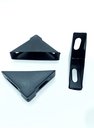 Ver imagem 4 de Cantoneira De Proteção Para Moveis 15 X 56 X 56 Mm Preta Embalagem Industrial (Kit C/400)