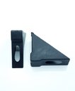 Ver imagem 1 de Cantoneira De Proteção Para Moveis 15 X 56 X 56 Mm Preta Embalagem Industrial (Kit C/400)