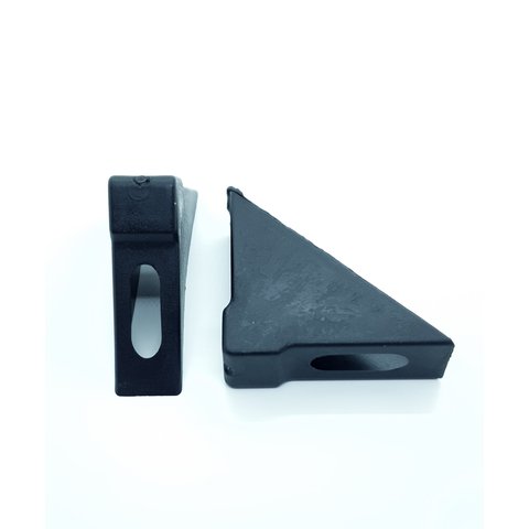 Cantoneira De Proteção Para Moveis 15 X 56 X 56 Mm Preta Embalagem Industrial (Kit C/400)