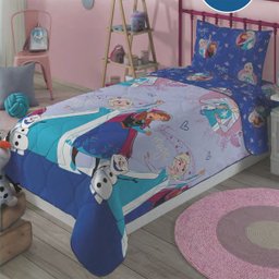 Edredom Infantil Solteiro Menino Menina Personagens:Frozen - 1
