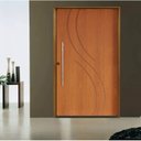 Ver imagem 1 de Kit Porta de Madeira Pivotante 210x102cm Batente 14cm Fechadura 803 Rolete Externa Concept 9 Hale Es