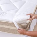 Ver imagem 4 de Pillow Top Casal Soft Hipercal 200 Fios Poliéster 140x190cm Branco Tô Decorando