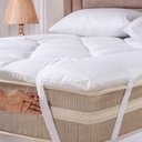 Ver imagem 2 de Pillow Top Casal Soft Hipercal 200 Fios Poliéster 140x190cm Branco Tô Decorando