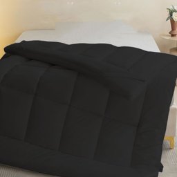 Pillow Top King Micropercal 400 Fios com Manta Siliconada, 450g/m² Toque Aveludado:preto - 2