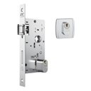 Ver imagem 4 de Kit Porta de Madeira Pivotante 210x120cm Batente 14cm Fechadura 803 Rolete Porto Velho Hale Esquadrias
