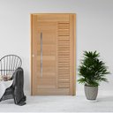 Ver imagem 1 de Kit Porta de Madeira Pivotante 210x120cm Batente 14cm Fechadura 803 Rolete Porto Velho Hale Esquadrias