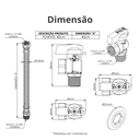 Ver imagem 4 de Kit para Instalação de Aquecedores a Gás Comprimento 40 Cm Durín