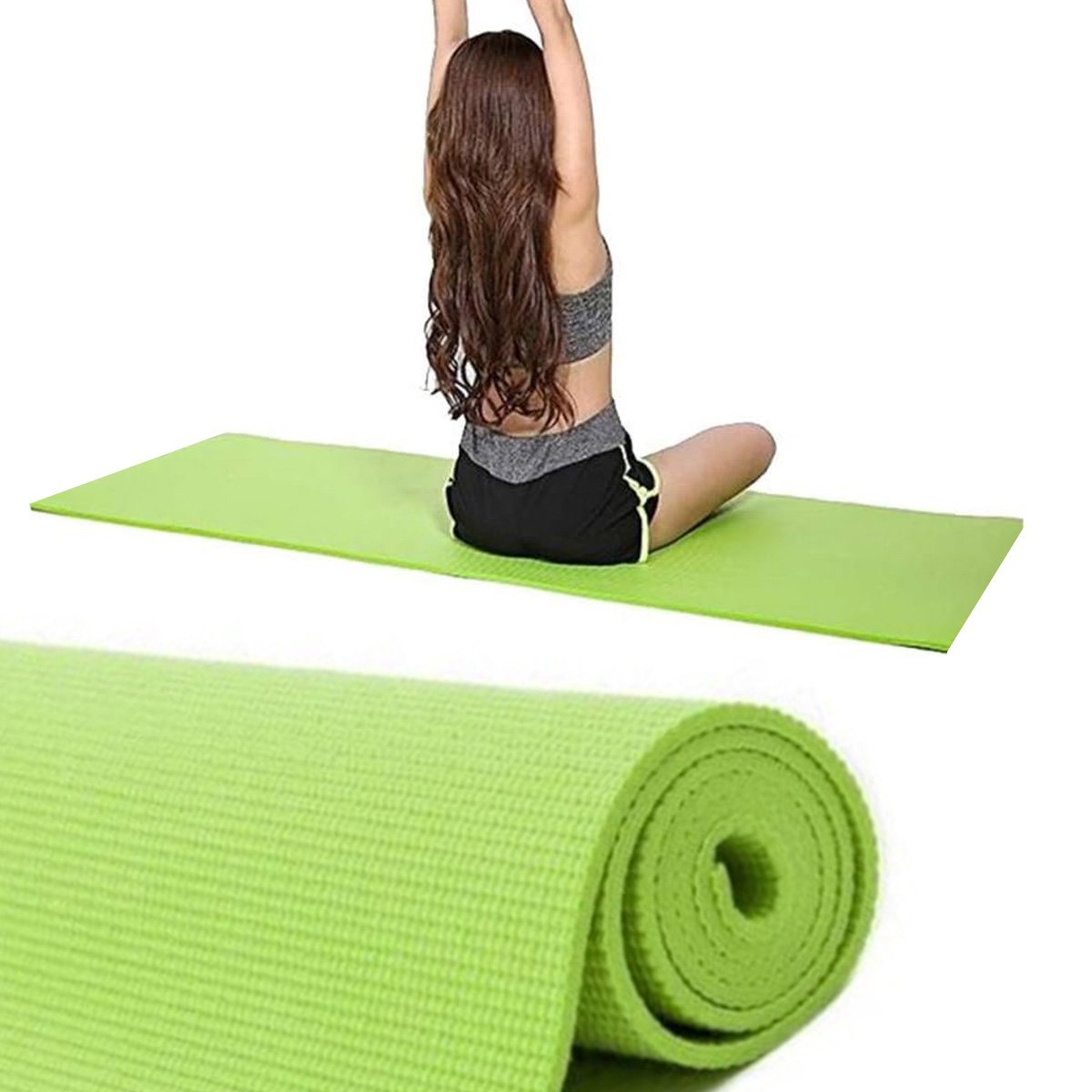 Tapete para Yoga Tatame Esteira Grande Pilates Funcional Ginastica ...
