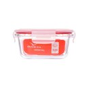 Ver imagem 3 de Kit com 6 Potes de Vidro Hermético 520ml Quadrado Invicta