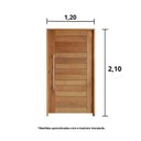 Ver imagem 3 de Kit Porta de Madeira  210x120cm Batente 14cm Fechadura 803 Rolete Roma Hale Esquadrias