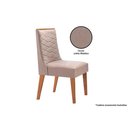 Ver imagem 2 de Cadeira Sala de Jantar Dafne Kit 2 Un Imbuia-capuccino/linho Bege Turim - Rufato