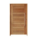 Ver imagem 2 de Kit Porta de Madeira 210x120cm Batente 14cm Fechadura 803 Rolete Roma Hale Esquadrias Marrom/Cedro R