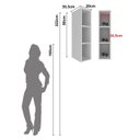 Ver imagem 4 de Nicho Aéreo 3 Prateleiras 20cm Tm1318 Mdf Grazi Branco