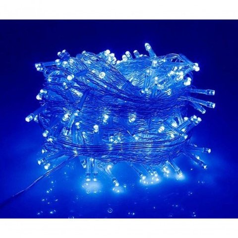 Pisca Cordão de Luz Fio de Luzes Led Azul 10 Metros 220v