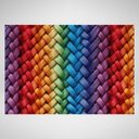 Ver imagem 2 de Tapete Porta Entrada Decorativo Antiderrapante 65x45 Juta Rainbow