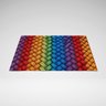Tapete Porta Entrada Decorativo Antiderrapante 65x45 Juta Rainbow - 1