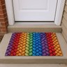 Tapete Porta Entrada Decorativo Antiderrapante 65x45 Juta Rainbow - 3