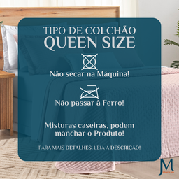 Cobre Leito Queen Size 100%algodão Lory Bordado Super Luxuoso Verity:rosa - 7