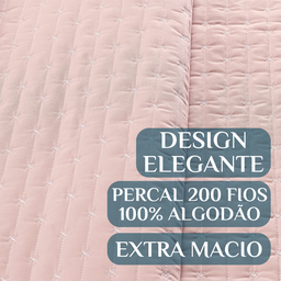 Cobre Leito Queen Size 100%algodão Lory Bordado Super Luxuoso Verity:rosa - 3