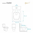 Ver imagem 3 de Tampa de Vaso Poliéster Kadet Branco para bacia AgnesT 6lpf