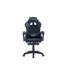 Cadeira Gamer Reclinável Giratória Preto Players Almofada Pc Youtuber Pés Rodizio Poliuretano - 2
