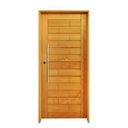 Ver imagem 2 de Kit Porta de Madeira 210x92cm Batente 14cm Fechadura Externa Rolete Rodam Abertura Direita Marrom/Padrão Cedrinho