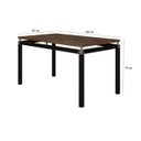Ver imagem 2 de Mesa de Jantar 6 Lugares Malva Sf Preto Tampo Bp 136cm Nature - Movelpolo