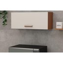 Ver imagem 1 de Armário Aéreo P/ Cozinha Essência C/ 1 Porta Basculante 70cm Freijo/white Laca - Genialflex