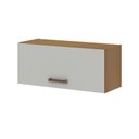 Ver imagem 4 de Armário Aéreo P/ Cozinha Essência C/ 1 Porta Basculante 70cm Freijo/white Laca - Genialflex