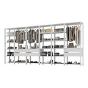 Ver imagem 2 de Closet Aberto Modulado Arara Organizadora com Cabideiro 405cm Allegra Multimóveis Mp4391 Branco