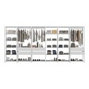 Ver imagem 3 de Closet Aberto Modulado Arara Organizadora com Cabideiro 405cm Allegra Multimóveis Mp4391 Branco