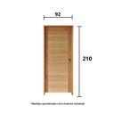 Ver imagem 3 de Kit Porta de Madeira 210x92cm Batente 11cm Fechadura Externa Golf Rodam Abertura Esquerda Marrom/Pad