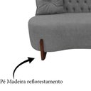 Ver imagem 6 de Sofá 2 Lugares Orgânico Curvo Tókio 150cm Linho Cinza