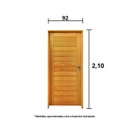 Ver imagem 3 de Kit Porta de Madeira 210x92cm Batente 14cm Fechadura Externa Golf Rodam Abertura Esquerda