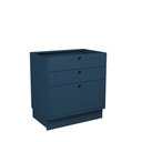 Ver imagem 6 de Cozinha Compacta Modulada 6 Portas 3 Gavetas 100% MDF 1 Tampo Sevilha Azul/Órion