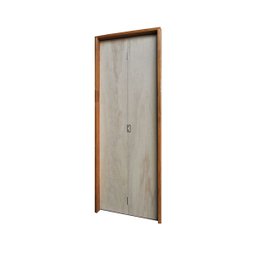 Kit Porta de Madeira Camarão 210x82cm Batente 14cm Rodam  - 4