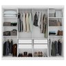 Guarda Roupa Casal Andara Soft 8 Portas Branco Brilho - Lopas - 5