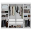 Ver imagem 5 de Guarda Roupa Casal Andara Soft 8 Portas Branco Brilho - Lopas