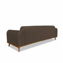 Ver imagem 4 de Sofá Living Átila Velusoft Marrom, 2,10 Metros, Design Retrô.